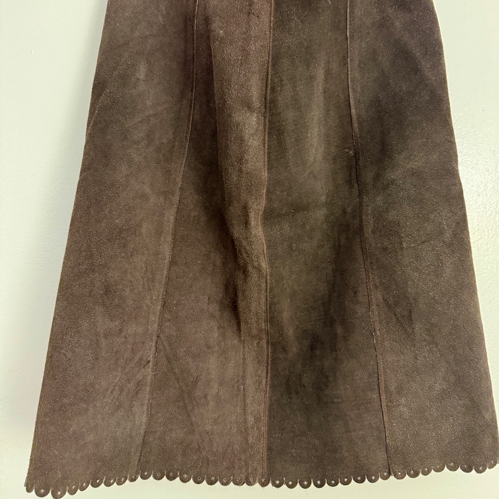 Free People Genuine Suede Pencil Skirt